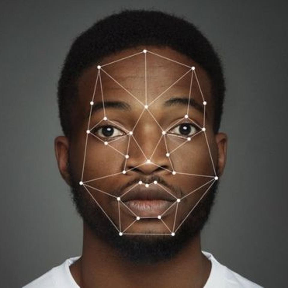 Facial Recognition Software Representation Graphic