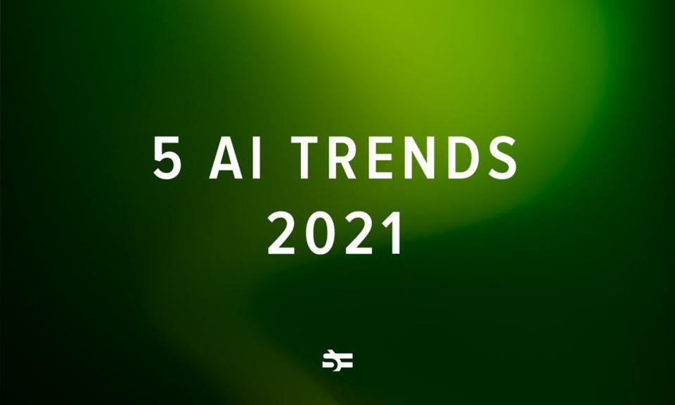 Top 5 AI Trends in 2021 - Artificial Intelligence Graphic
